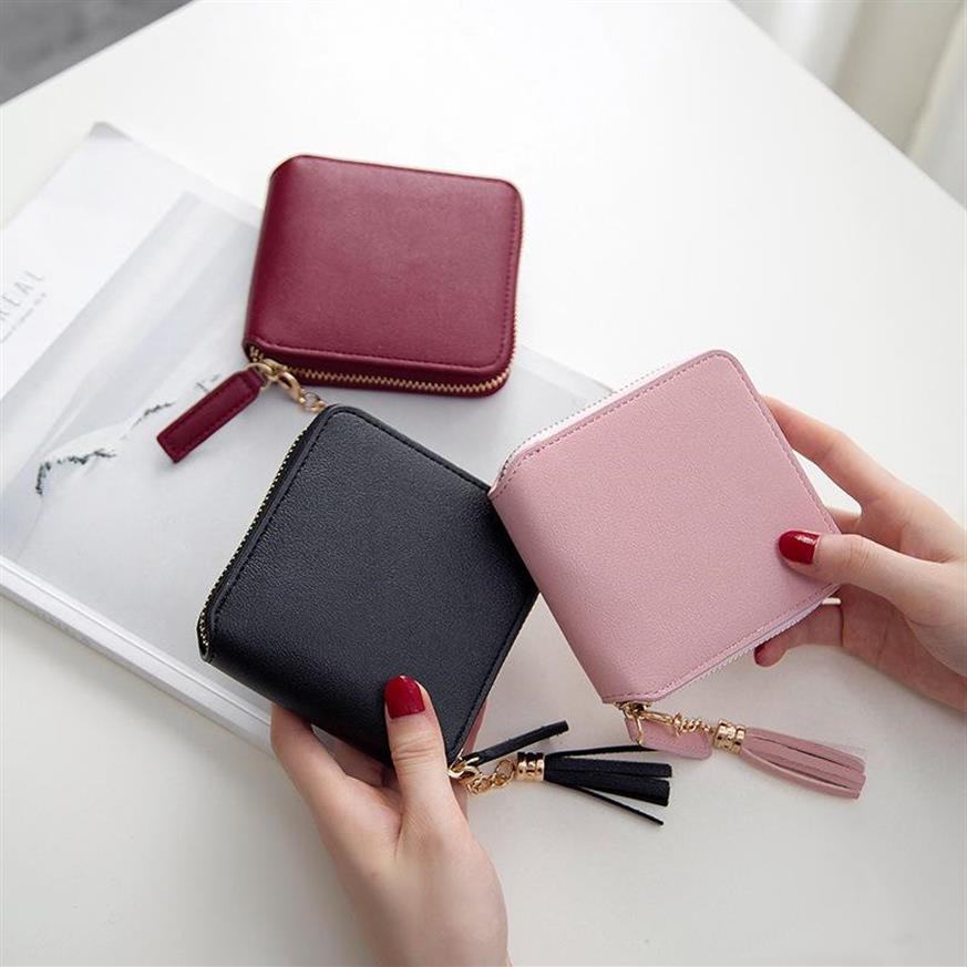 

Selling Genuine Leather Women Short Wallet Zipper Purse Short Handbag 3 Colors For Girl Lady Nice Gift Money Bag K29302069, Wine