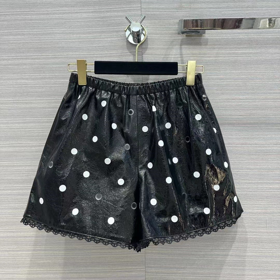 

Milan Runway Shorts 2023 Spring Summer Fashion Designer Shorts Brand Same Style Luxury Women' Pants 0308-3, Black