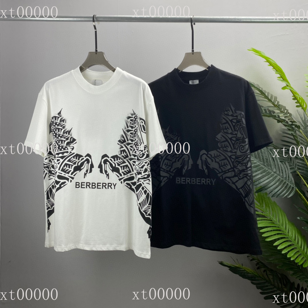 

23SS Designer Letter Printed T Shirts Tee Sweatshirt Fashion High Street Short Sleeves Summer Casual T-Shirt Breathable Men Women Crew Neck Tees Dresses fo Wome t042, Black