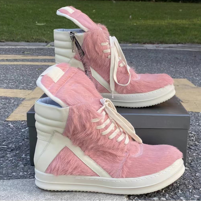 

Horse Hair Women Ankle Boots Handmade High Quality More Color Big Size Young Girls Fashion Modern Party Shoes, Customized color 2