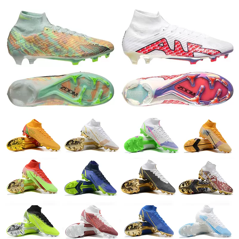 

Soccer Shoes Cleats Zoom Mercurial Superfly Ix 9 Elite Blueprint Fg Cristiano Ronaldo White Bonded Barely Green Mbappe Pack Cleat Limited, Superfly 9 green