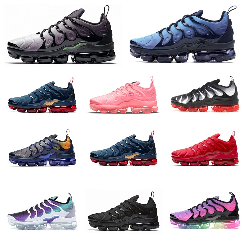 

tn plus Running ShOes Men And Women 36-46 OG TN PULS Trainers Triple Black Tennis Ball USA Cherry Hyper Violet Olive Orange Gradients Atlanta Outdoor Sports Sneakers, Shoes lace