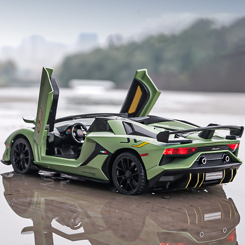 

Diecast Model 1 24 Lamborghinis Aventador SVJ63 Alloy Model Car Toy Diecasts Metal Casting Sound and Light Car Toys For Children Vehicle 230308