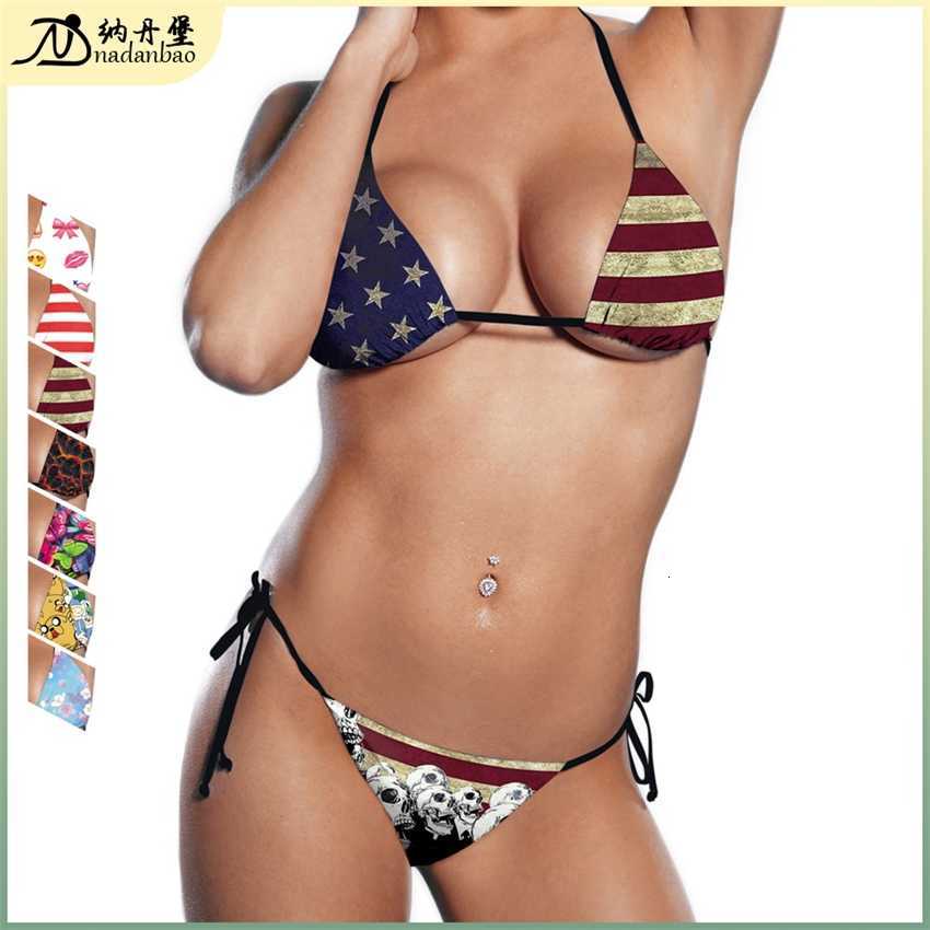 

New summer swimwear USA independent beach resort bikini two-piece split swimsuit, Y03004