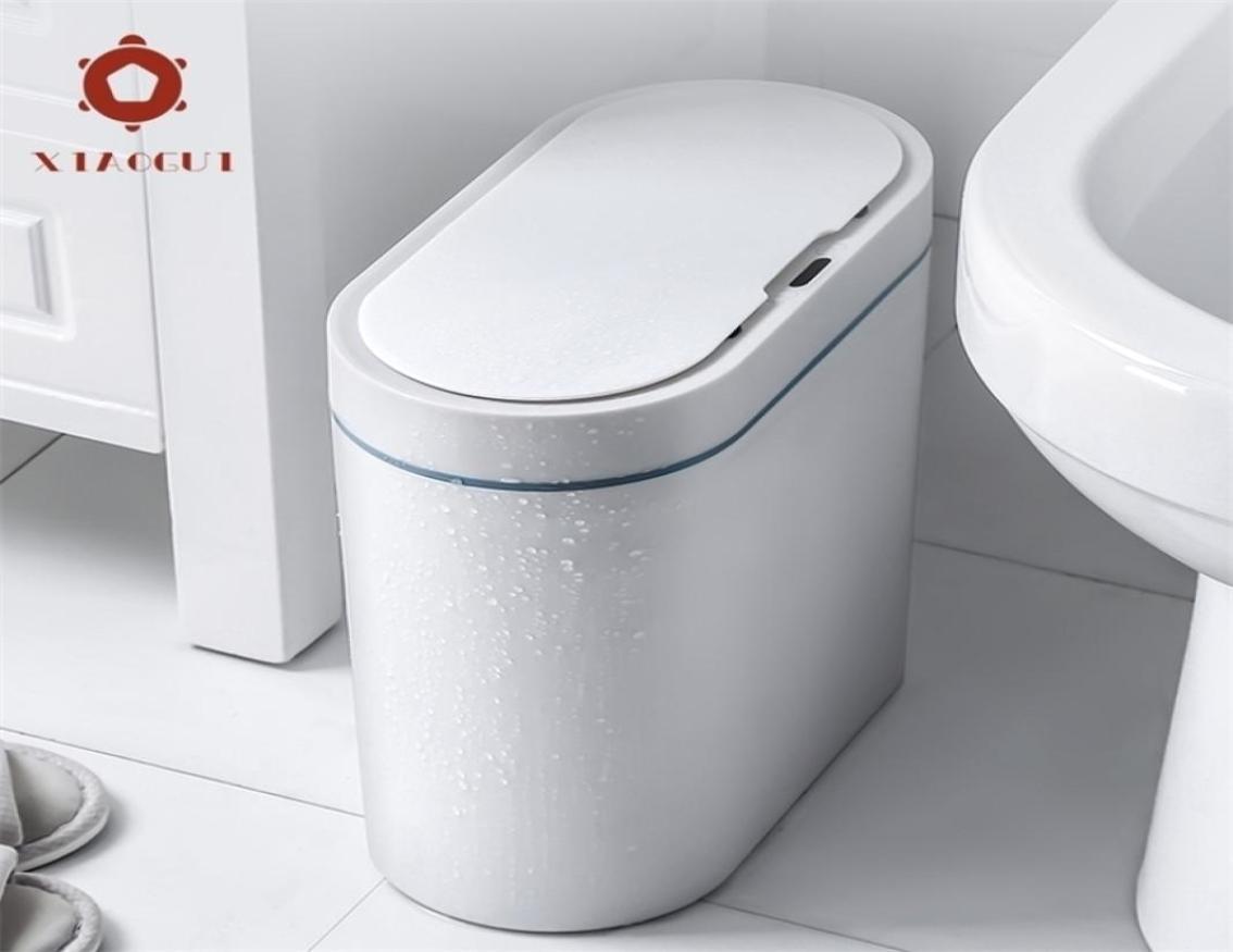 

Waste Bins XiaoGui Smart Sensor Trash Can Electronic Automatic Household Bathroom Toilet Waterproof Narrow Seam Cubo Basura 2209307913387