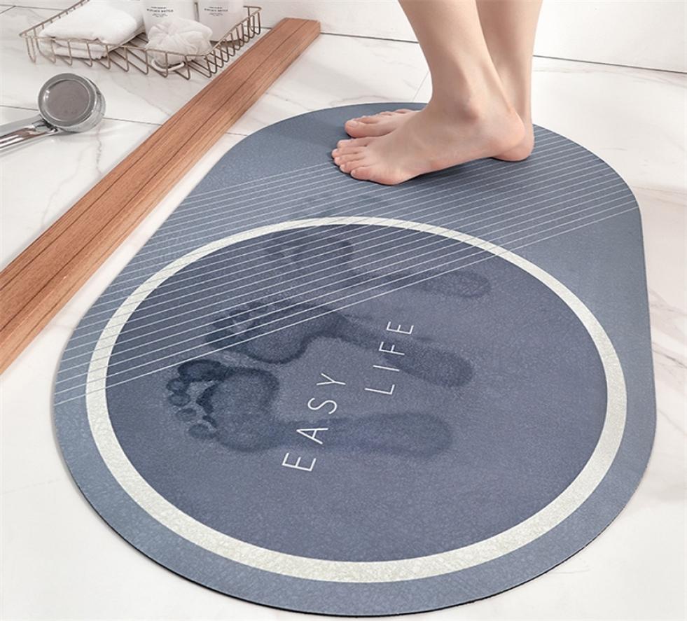 

GURET Round NonSlip Bath Mat Super Absorbent Bathroom Carpet Shower Room Doormat Toilet Rug Home Decor Accessories Set 2204014406356