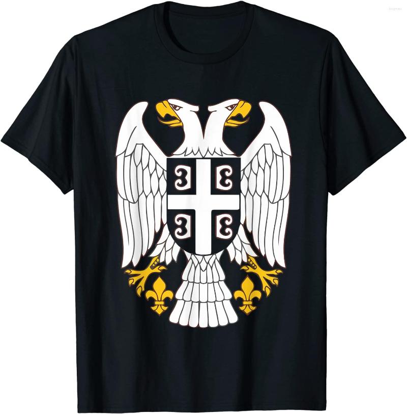 

Men's T Shirts Serbia Flag Srbija Majica Gift For Serbs Shirt. High Quality Cotton Large Sizes Breathable Top Loose Casual T-shirt S-3XL, Black