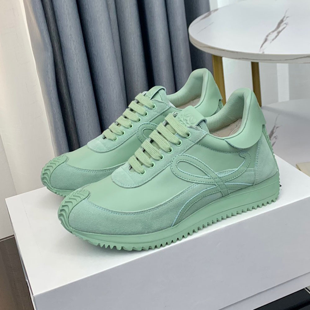 

Designer Mens Womens Loews Casual Shoes Suede and nylon lace-up sneakers Anagram embossing Soft Upper Fashion Sport Ruuning Classic Shoe Size 35-45 04