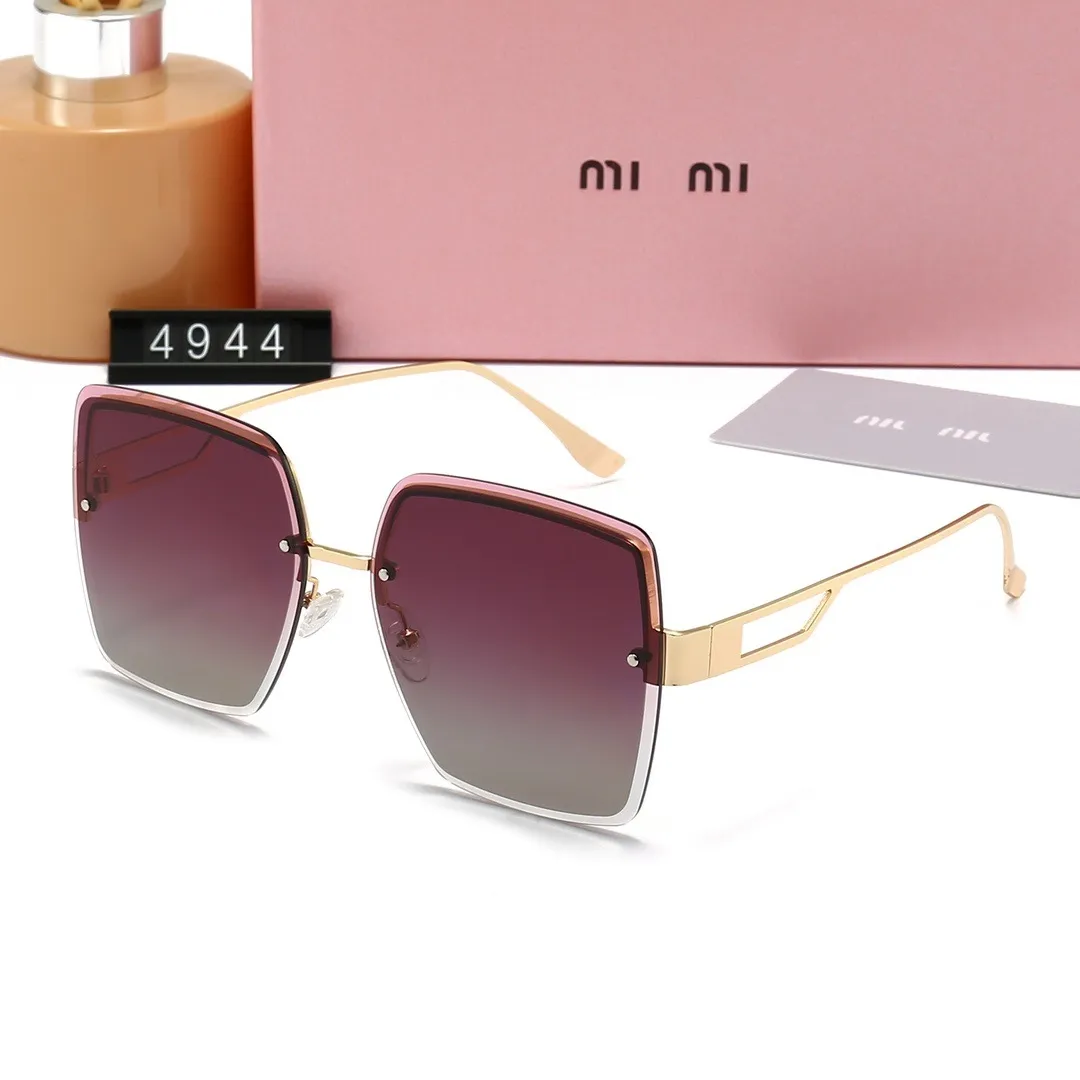 

New 4944 designer sunglasses Fashion women's polarized sunglasses Square classic letter glasses Retro style sunglasses
