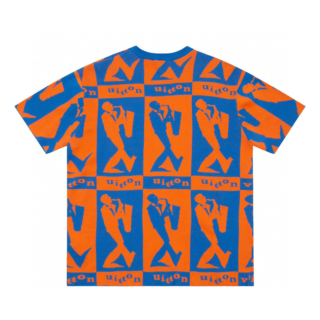 

Men's Plus Tees & Polos Round neck embroidered and printed polar style summer wear with street pure cotton dmk