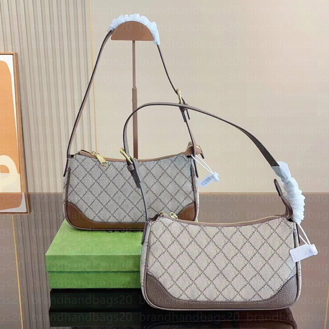 

Luxurys Designers black Women Shoulder bag Totes Fashion Genuine Leather Crossbody Handbag Purses Backpack Underarm crescent moon bag with box G25414, 21cm deep brown belt