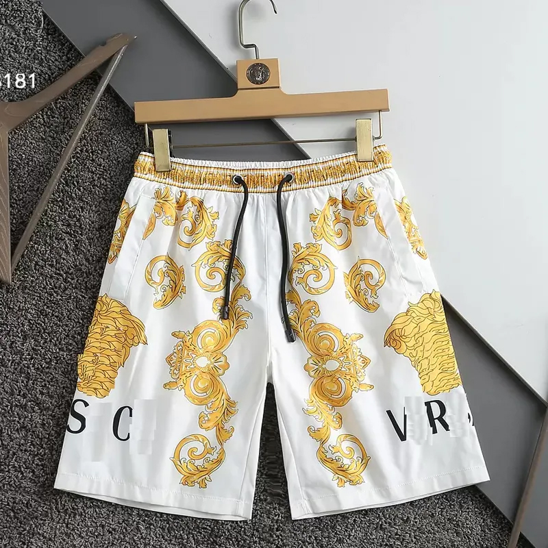 

Designers Beach shorts Fashion Motion pants Mens tracksuits Casual trousers Streets Popular logo streetwear sportswear Running gym pants European vercace M--3XL, Black