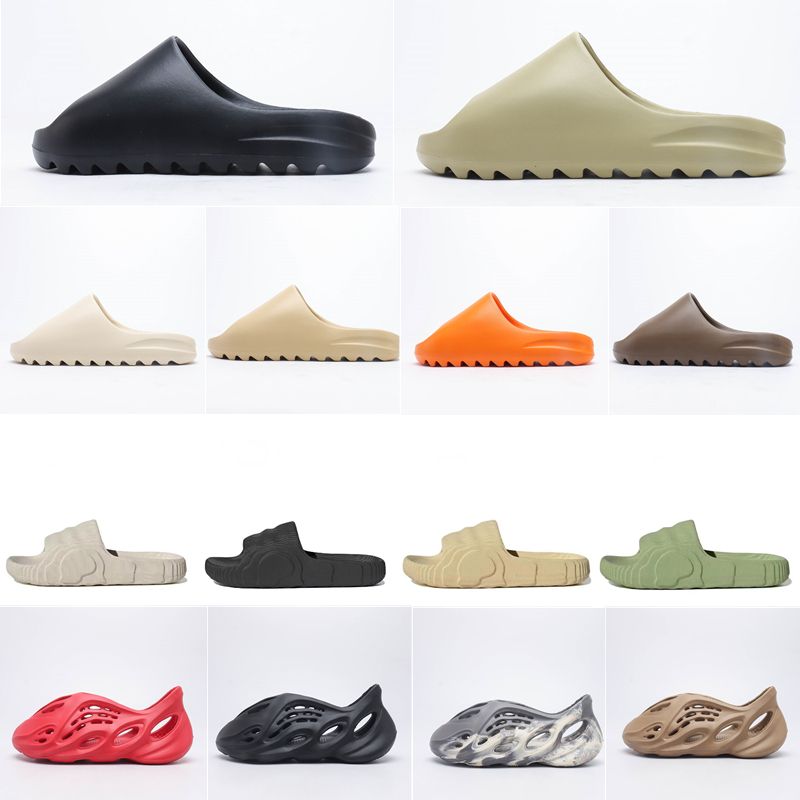 

Men Shoes Designer Sandals Women Slippers Rubber Slide Eva Runner Vermillion Mineral Blue Onyx Pure Ochre Bone Resin Clog Desert Shoe, 11