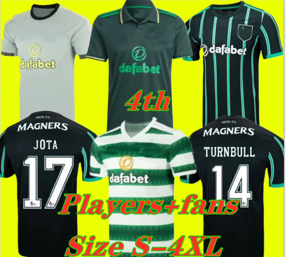 

2022 2023 Celtic Fourth soccer jersey home 4th KYOGO JOTA AJETI 22/23 Mens Kids ABADA MCGREGOR TURNBULL STARFELT CARTER-VICKERS football shirt kit fans player version, 3rd