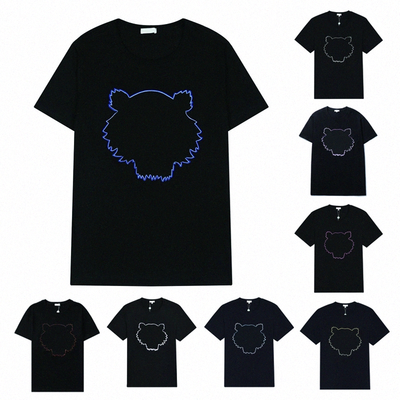 

Womens Designer T Shirt Kenz Mens TShirt Summer Streetwear Short Sleeve Ken Tiger Head Embroidery with Letters Printing Loose Tees Trend Short Sleeve