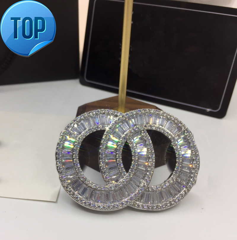 

CH crystal brooch diamond Stamp on the back hot brand jewelry Luxury advanced brooches for designer high quality Pins exquisite gift AAAAA