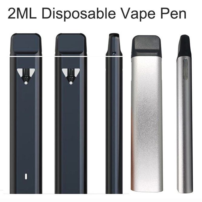 

2ml Disposable Vape Pen E-cigarette Pods Larger Puffs Snap In Caps Carts USB Rechargeable 320mah Battery Atomizers Vaporizer Pens Custom Logo View Window Packaging