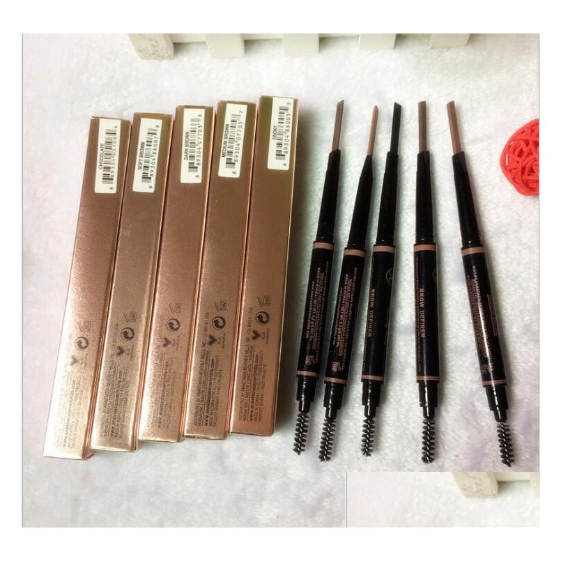 

Eyebrow Enhancers Makeup Skinny Brow Pencil Gold With Brush 5 Color Ebony/Medium/Soft /Dark/Chocolate Drop Delivery Health Beauty Eye Dhvre, As show