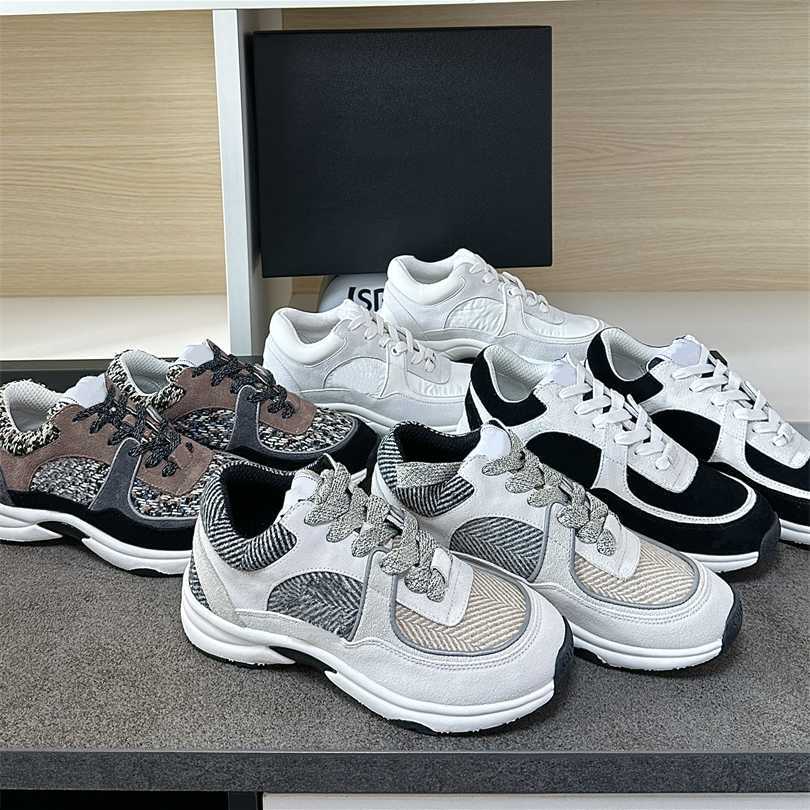 

designer luxury shoes men women reflective sneakers Genuine Leather sneakers party velvet calfskin mixed fiber casual shoe 35-46, Color