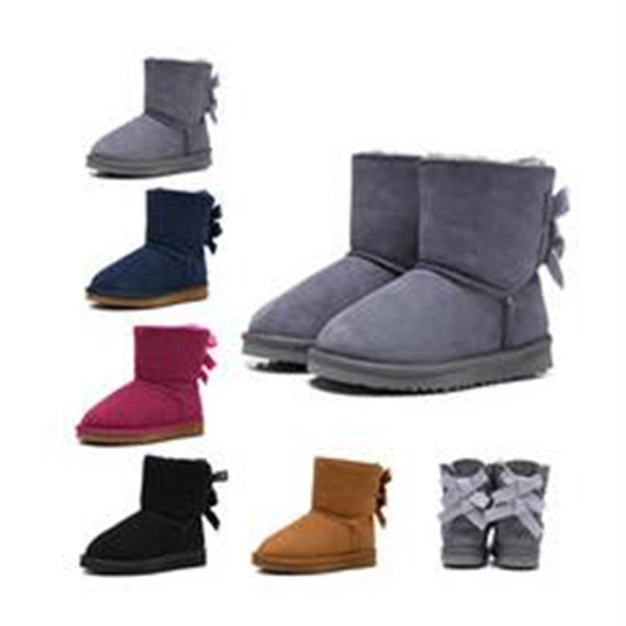 

Luxury Kids Boots WGG Australian Classic Snow Designer Boots Girl Boy Children Bailey Bow Shoes Ankle Winter Booties 26-35 Keep Wa242Y