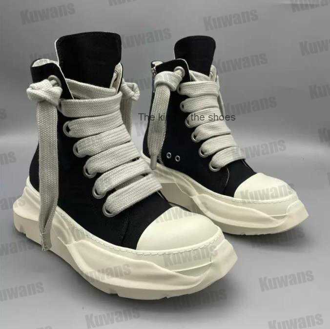

2023 luxury rick designer ro boots shoes owens s Original Canvas Shoes Stbe Chunky DRK Oversize Thick Sole s SHDW High Top Jumbo Sports Sh, Color 16
