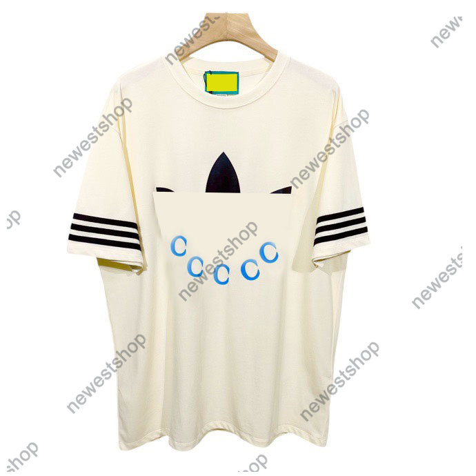 

2023 Men designer Tee t shirt mens Cooperative version t shirts short sleeve cotton women oversize t-shirt Plus Size Street Casual Alphabetic pattern Tshirts, Apricot