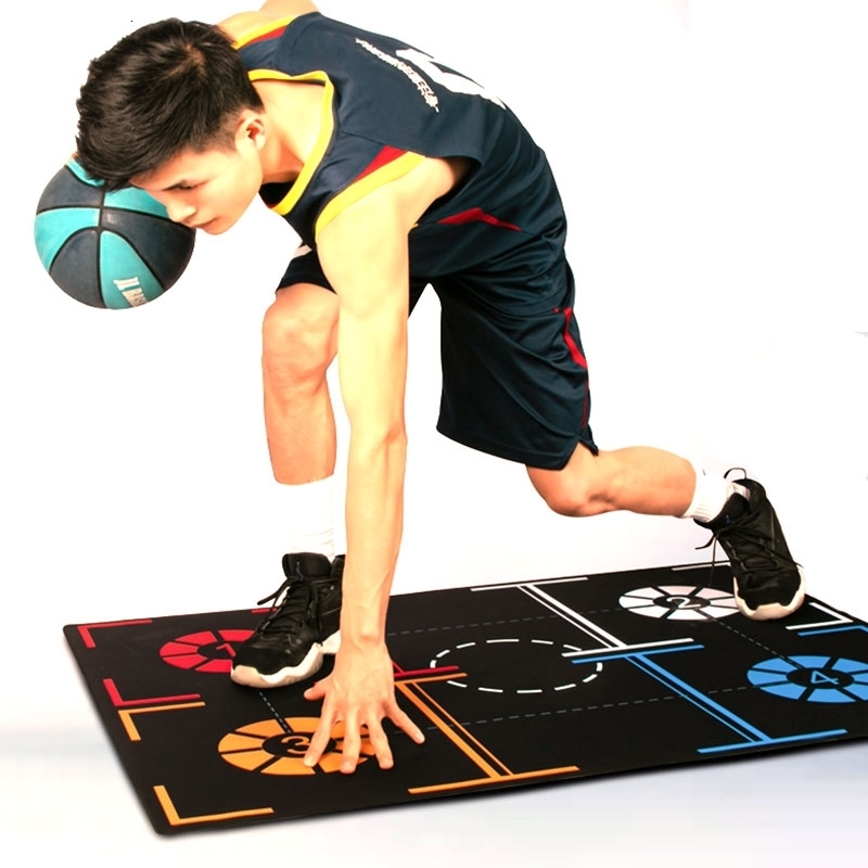 

Balls Professional Footwork Basketball Mat Dribbling Training Equipment Practice Marker Gripmat for Skills 230308