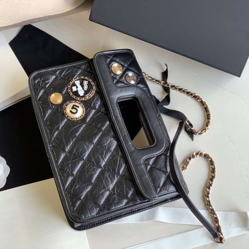 

10A Mirror quality Designer Hobo Bags 27CM Luxuries Shoulder Handbag Diamond Lattice Badge Chain Bags With Box C238