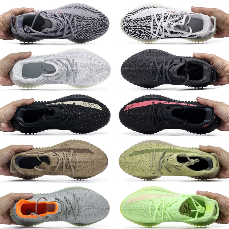 

2023 V2 shoes Static 3M Reflective Gypsophila Running Shoes Beluga 2.0 Sesame Butter Semi-frozen Yellow Cream White Zebra Mens Womens Sneakers yeezzy 35 v3 boots US888, 31