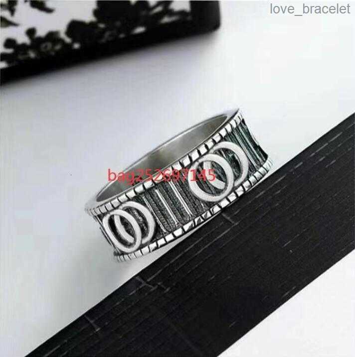 

2020 New mens rings high quality Ring Width fashion brand vintage ring engraving couples ring wedding jewelry gift love Rings bague with box