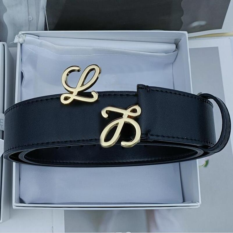 

Smooth leather belt luxury belts designer for men big buckle male chastity top fashion mens wholesale 38mm with box, 3.8cm