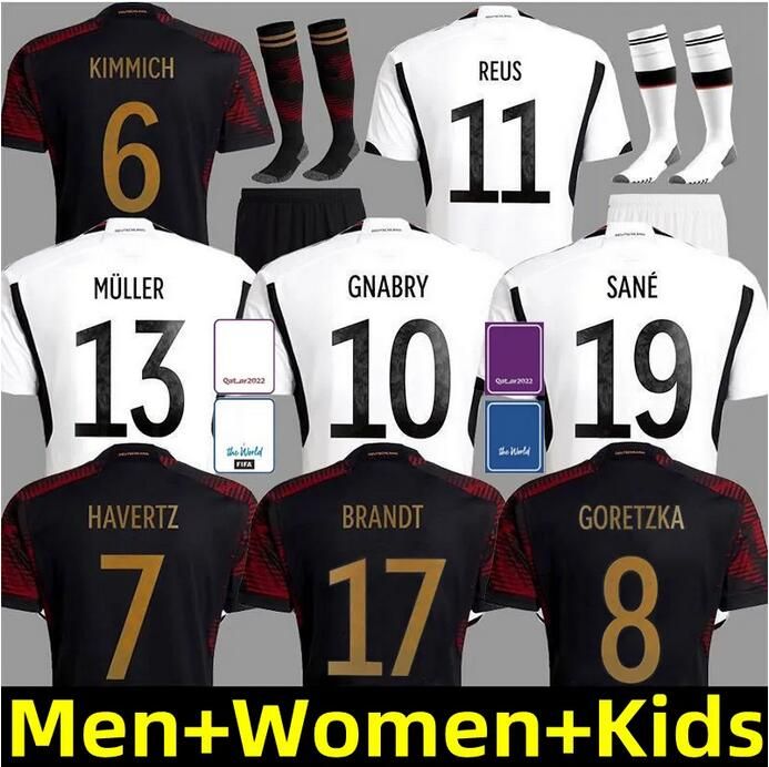 

2022 GERMANY Soccer Jerseys 22 23 MULLER MUSIALA KIMMICH HAVERTZ GUNDOGAN Kroos REUS FULLKRUG GNABRY SANE MOUKOKO Football Shirt Maillot Foot Men Kids Kit Jersey, Kids size