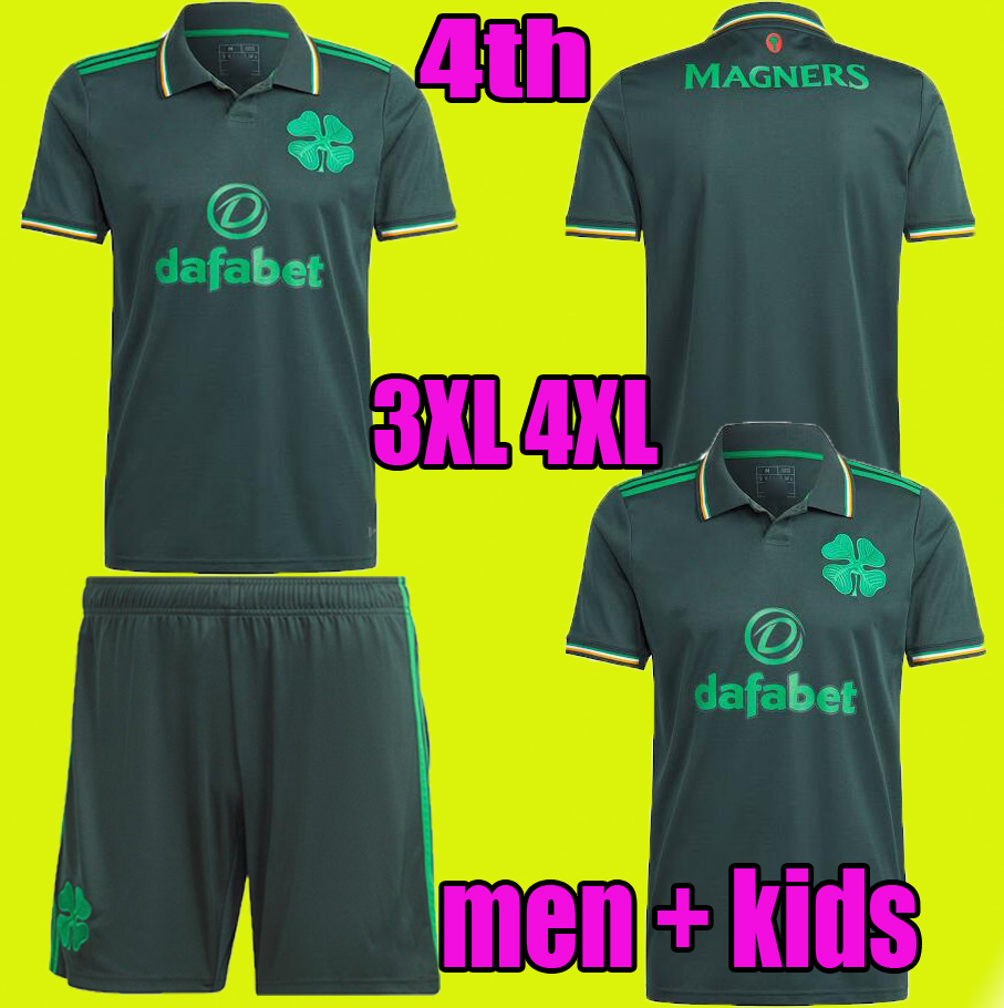 

2023 Celtic Fourth soccer jerseyS home 4th KYOGO JOTA AJETI 22/23 Mens Kids ABADA MCGREGOR TURNBULL STARFELT CARTER-VICKERS football shirt kit fans player version