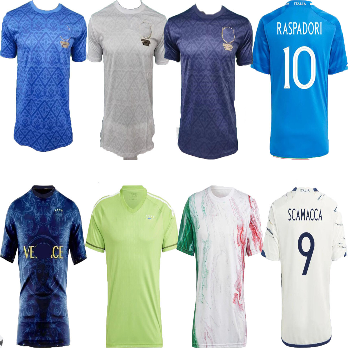 

Italys soccer jerseys 20 23 24 Italian jerseyS SCAMACCA IMMOBILE CHIESA football shirts RASPADORI JORGINHO BARELLA BASTONI FRATTESI Maglia italiana