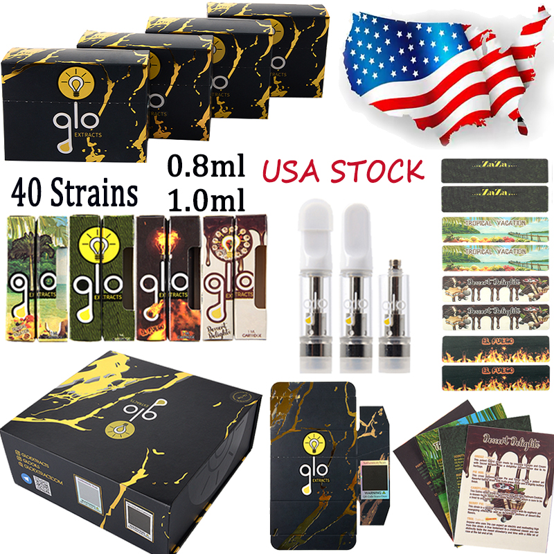 

Stock In The US GLO 10th Atomizer Vape Cartridge Packaging Empty Cartridges 510 Thread Disposable E Cigarettes Carts 0.8ml 1.0ml Thick Oil Vaporizer