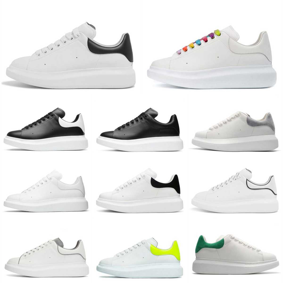 

Designers Oversized Casual Shoes White Black Leather Velvet Espadrilles Trainers Mens Women Flats Lace Up Platform Increased Alexander Mc Queen Mcqueen Sneakers, Please contact us