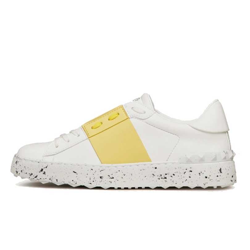 

Men Women Casual Shoes White Black Red Gold trainers Fashion Dress Shoe Mens Womens Leather Breathable Open Low outdoor sports sneakers Eur 36-46