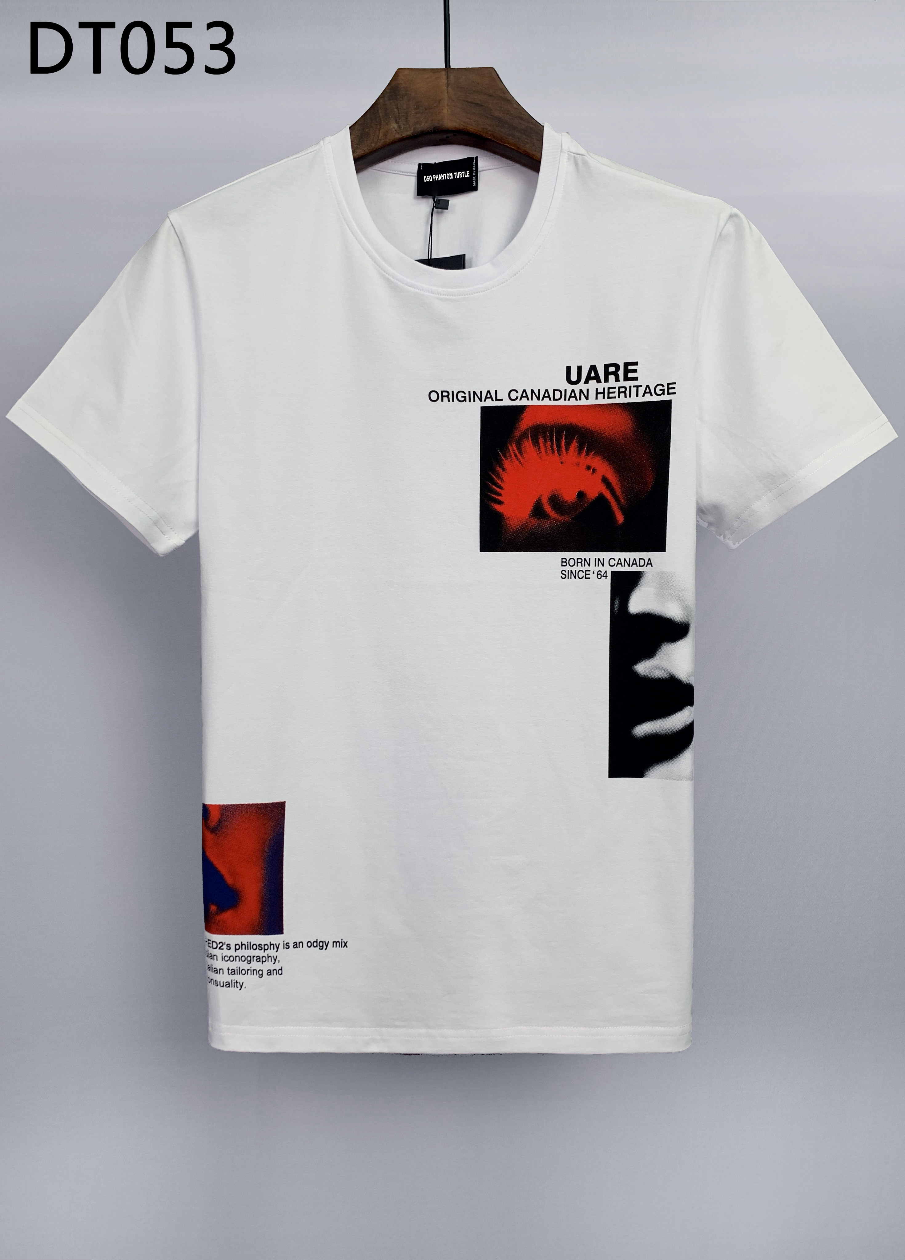 DSQ PHANTOM TURTLE Men's T-Shirts Mens Designer T Shirts Black White Back Cool T-shirt Men Summer Fashion Casual Street T-shirt Tops Plus Si