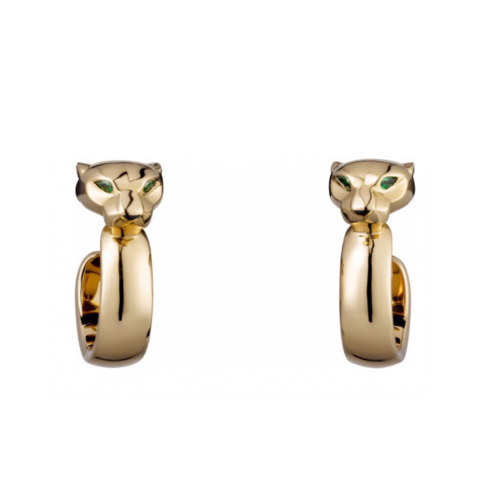 

panthere series earrings for women designer Grandmother Emerald Sterling Silver T0P quality official reproductions classic style exquisite gift 005