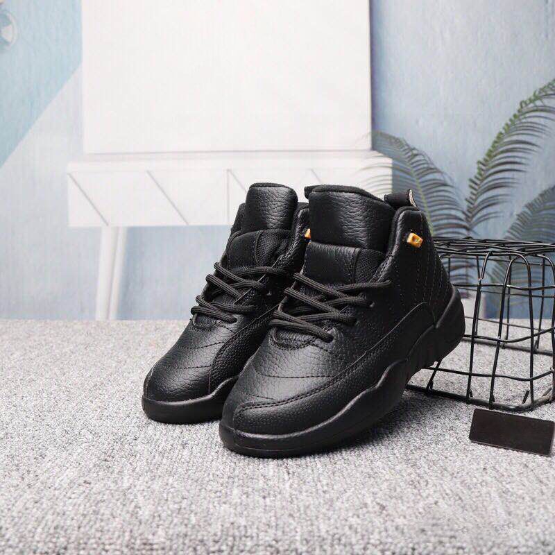 

kids Shoes 12 Basketball toddler Sneakers designer boys girls Athletic Outdoor Retro Youth Infants Black Trainers Deadly Pink Red Kid shoe chidren sport sneaker