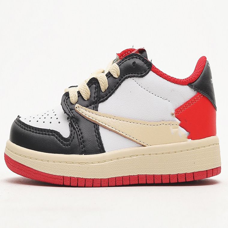 

19 Kids shoes Jumpman 1 low Wolf Grey blue black white red children youth 1s travis Multi mocha Sports basketball Baby infants prom night Toddler sneaker, J-1