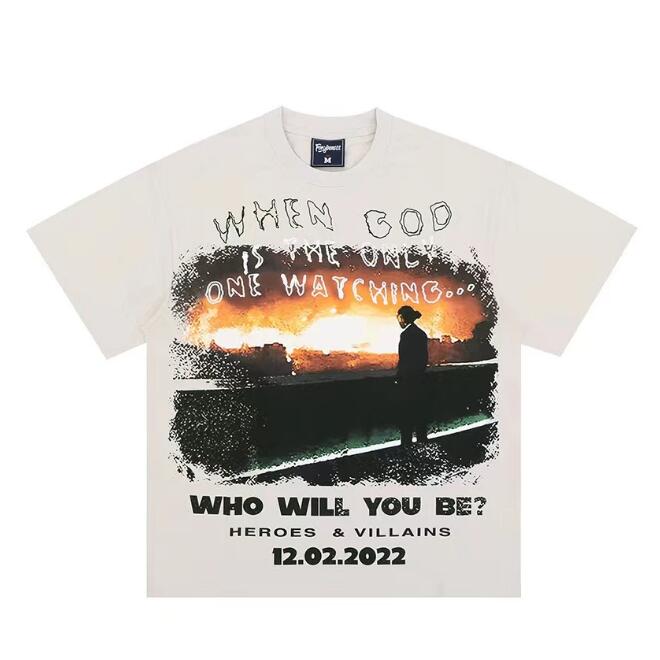 

Men's Plus Tees High Street printed round-necked apricot short-sleeved t-shirt