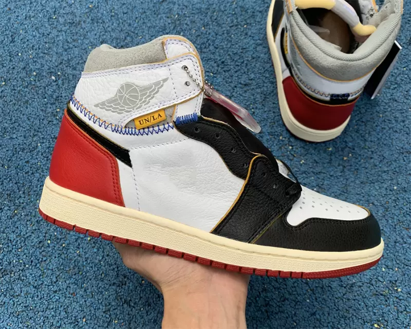 

2023 High NRG Jumpman 1 X Union Basketball Shoes Top Quality luxurys designers Sports Sneakers With Box, White red