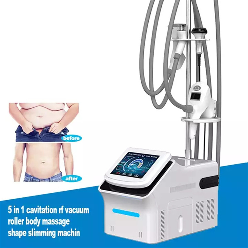 

RF Equipment Beauty Items 40KHZ Ultrasonic Vacuum Fat Cavitation RF Roller Massage Slim Devices Vacuum Bipolar lR Face Lifting slimming Machine beauty Machine