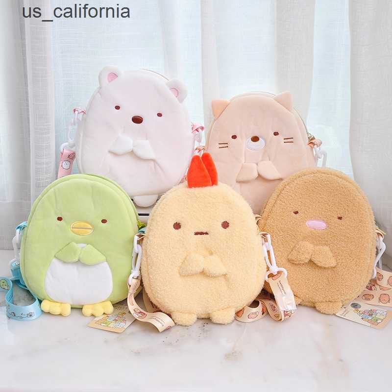 

Plush Backpacks Kawaii San-X Corner Bio Plush Backpack Japan Anime Sumikko Gurashi Plush Doll Cute Penguin Shoulder Bag Messenger Bag Girls Gift W0309, Baixiong