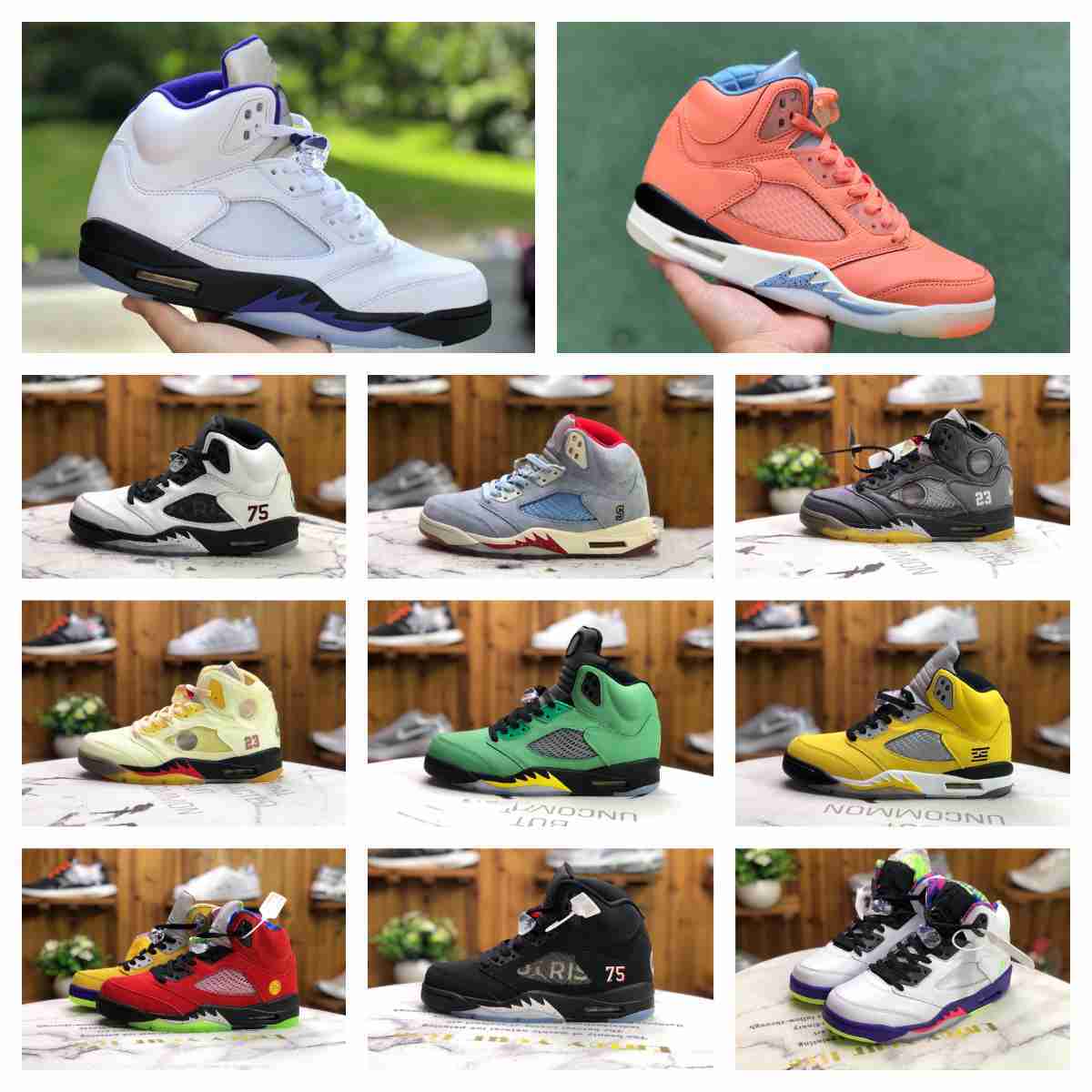 

Basketball Shoes Men Aqua UNC 5s Jumpman 5 Retro Green Bean Dark Concord Racer Blue Raging Bull Red Suede Jade Horizon Sail What The Easter Mens Trainers Sport Sneakers, Ask the seller about some sizes