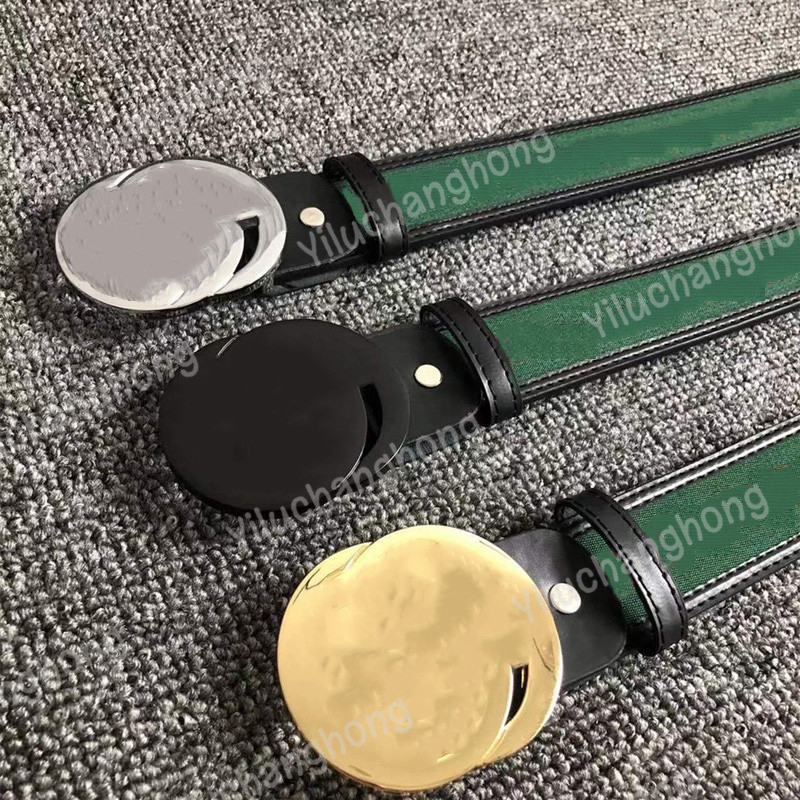 

Luxurys Designer Belt For Mens Womens Brand Letters Green And Red Patchwork Canvas G Gold Buckle Fashion Designers Belts Waistband strap Jeans belt