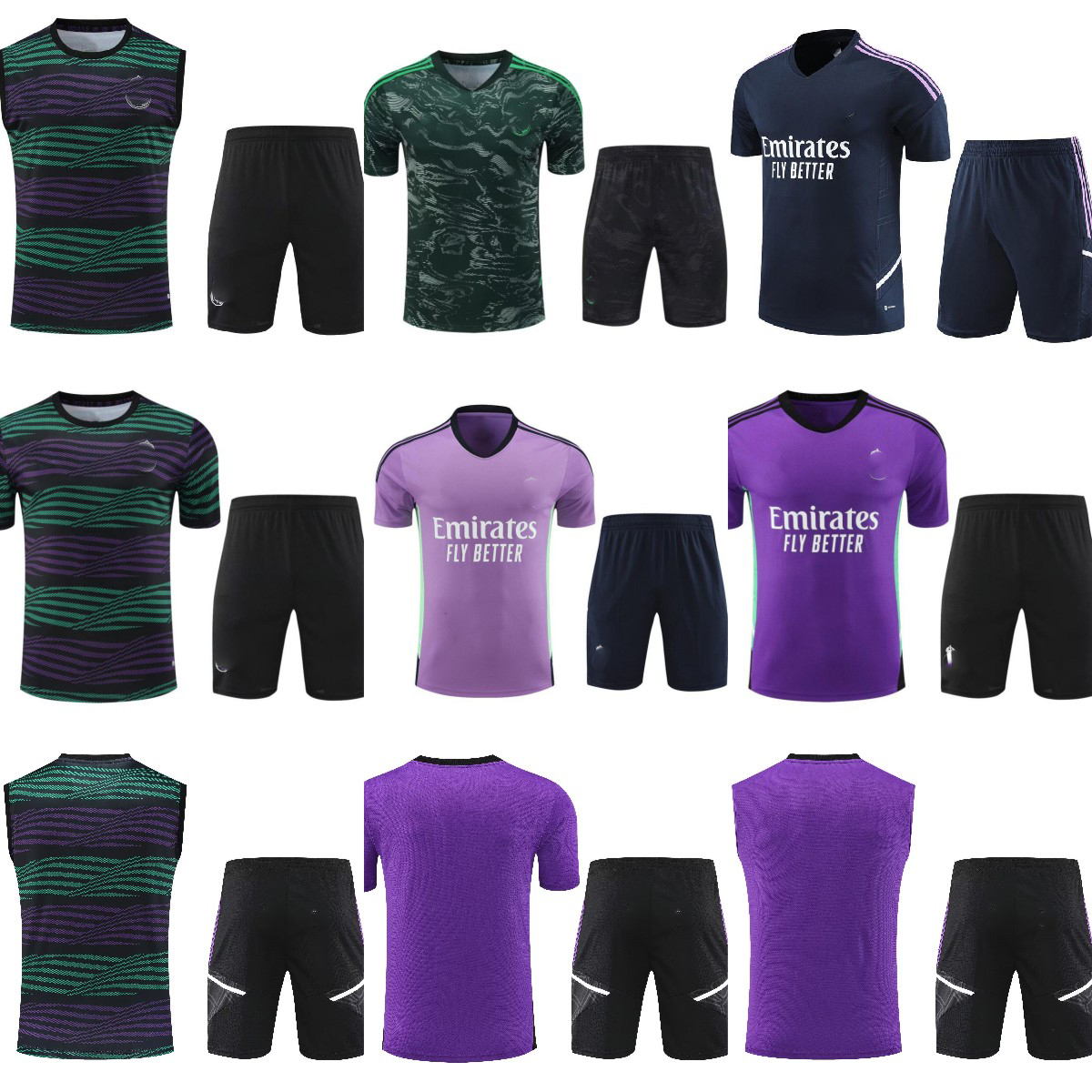 

2023 Real Madrids short sleeve shorts kit Jerseys vest Half Football TRACKSUIT training suit MEN soccer chandal futbol HAZARD jogging Survetement Jerseys, Black