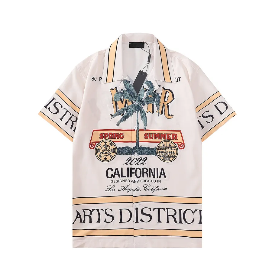 

Mens Shorts Sleeve Hawaiian Shirt Fashion Floral Print Button Down Bowling Casual Shirts Mens Summer Dress Shirt, As picture show