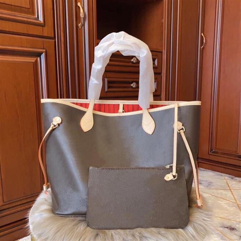 

2021 fashion women handbags ladies designer composite bags lady clutch bag shoulder female purse wallet big size2634, Old-flower- red interior